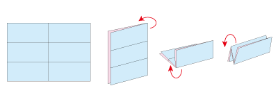 DM折（外三つ折り）